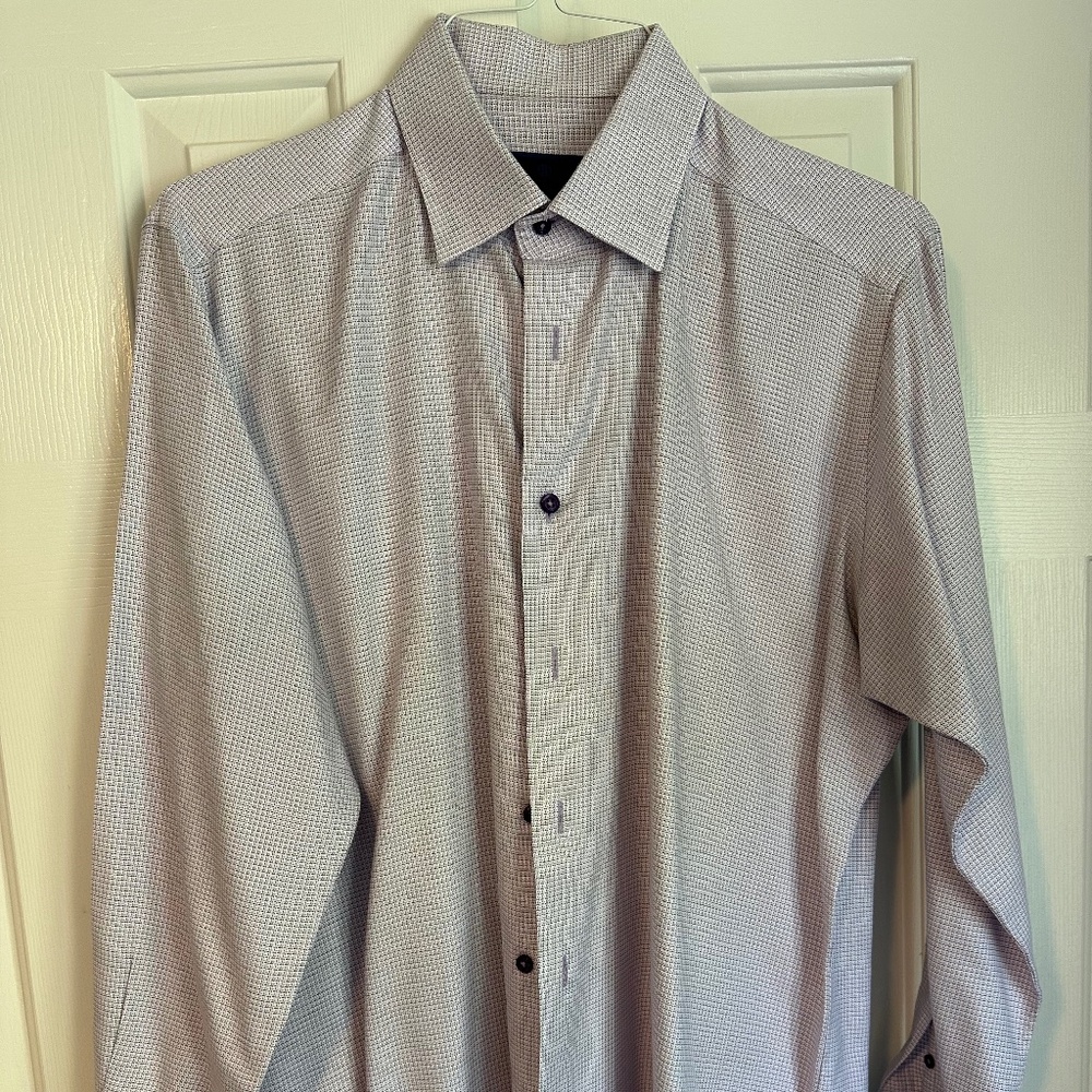 David Donahue Men’s Dress Shirt Trim Fit 17 34/35